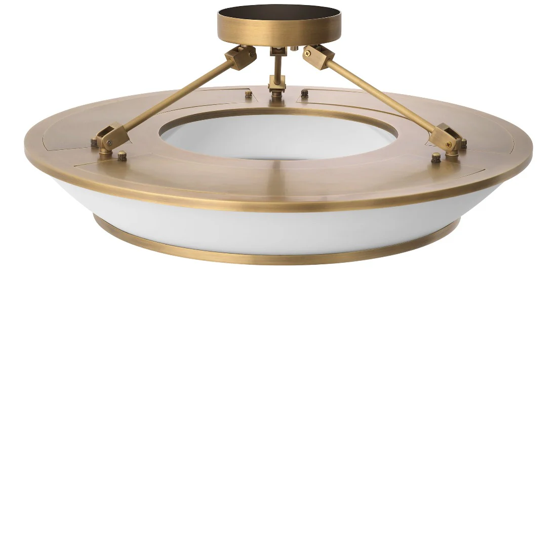 Eichholtz plafondlamp Ferette antiek messing - Afbeelding 3