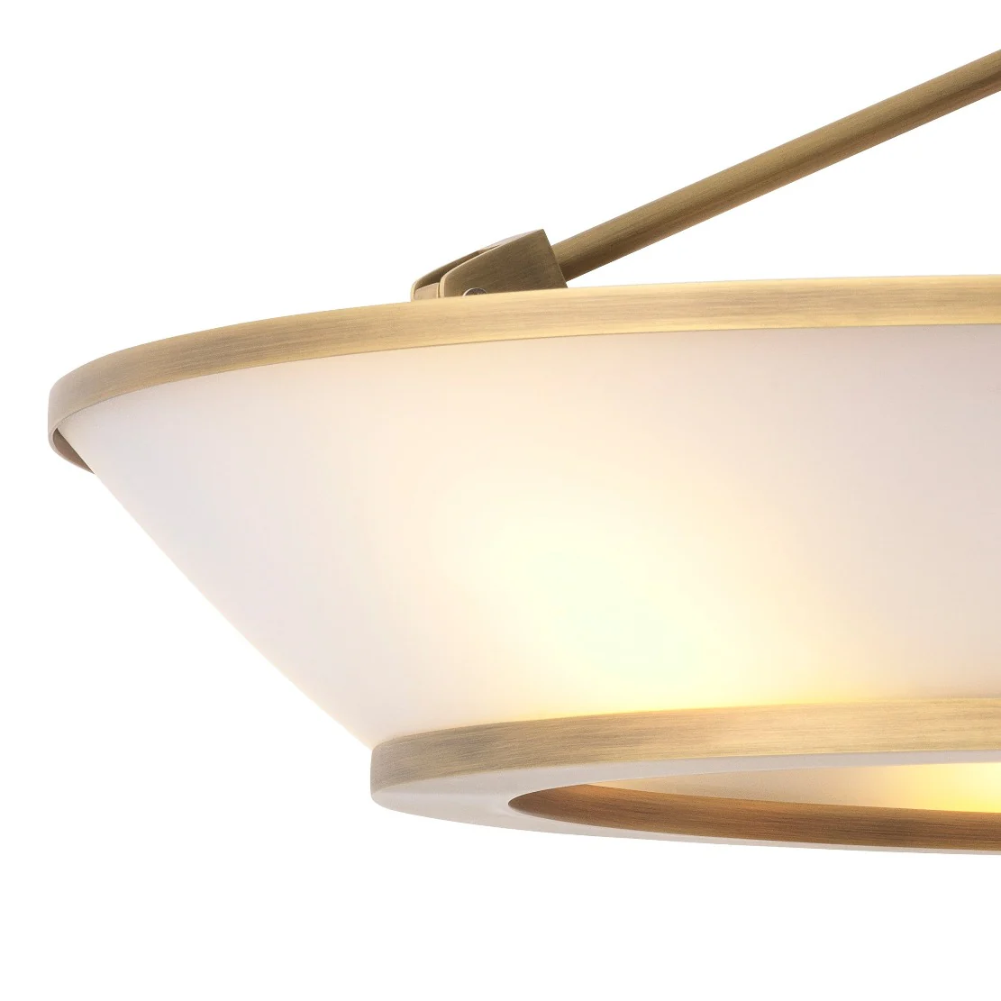 Eichholtz plafondlamp Ferette antiek messing - Afbeelding 5