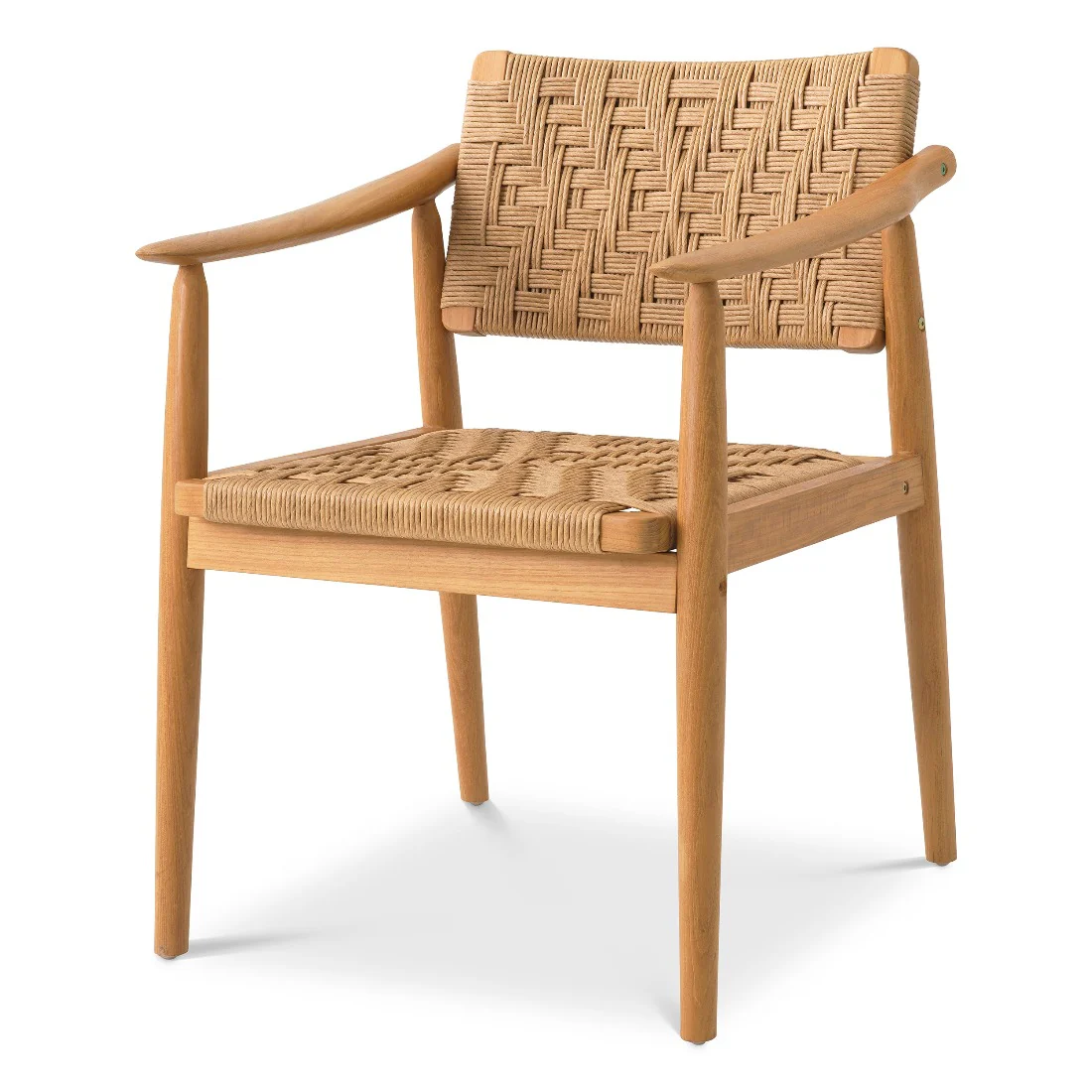 Outdoor dining chair Eichholtz Coral Bay Naturel set of 2 - Afbeelding 4