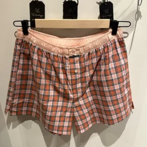 Arthur-Calecon Slip Heren Carreaux Rosé