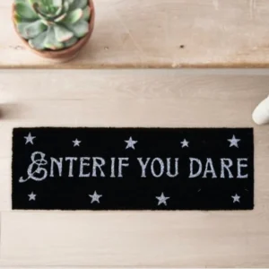 Enter If you dare deurmat 20x60 cm