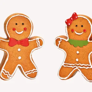 Figuur Gingerbread bruin terracotta 12x16x4 cm