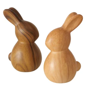 Boltze- Figuur Konijn Keramiek bruin H 17,6 cm